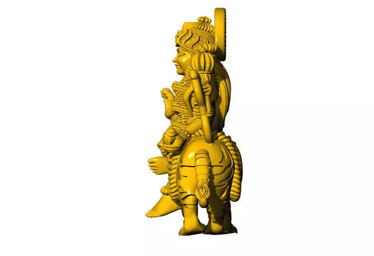 Durga maa 3d pendent ambemaa 3D print model_3