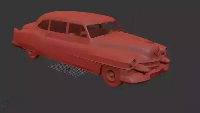 Cadillac 75 Mk4 sedan 1953 3D print model