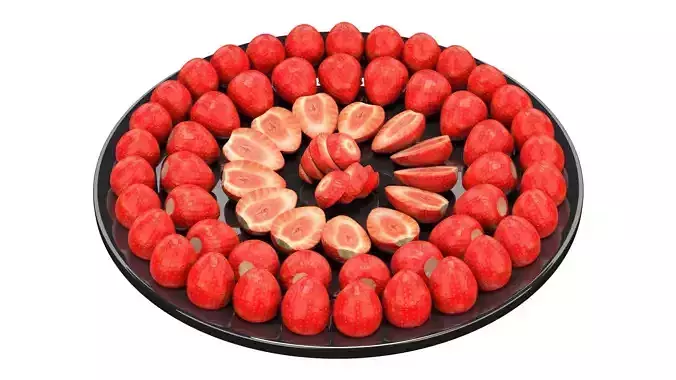 Strawberries on a plate