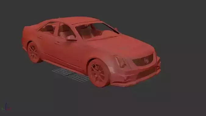 Cadillac CTS Mk2 sedan V 2009 3D print model