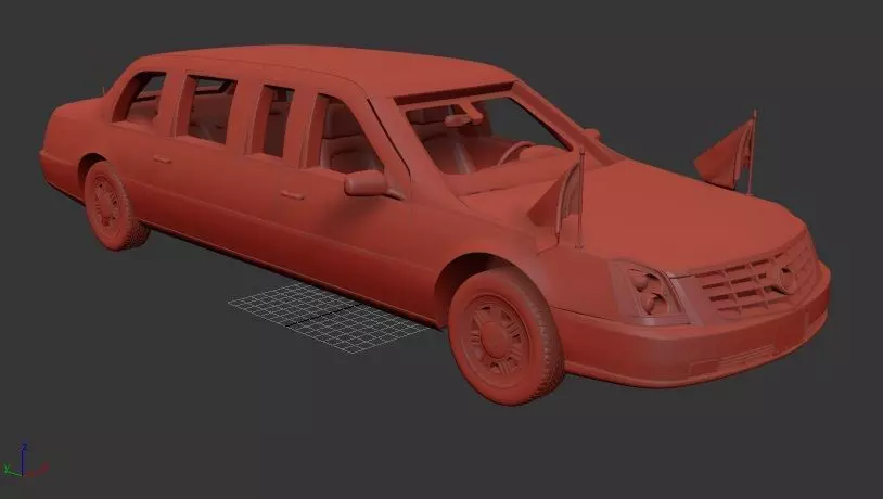 Cadillac DTS Limousine 2006 3D print model_0