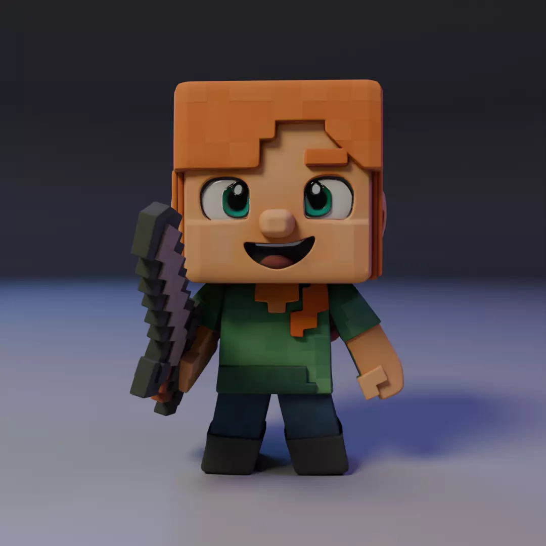Alex mine 3D print model_15