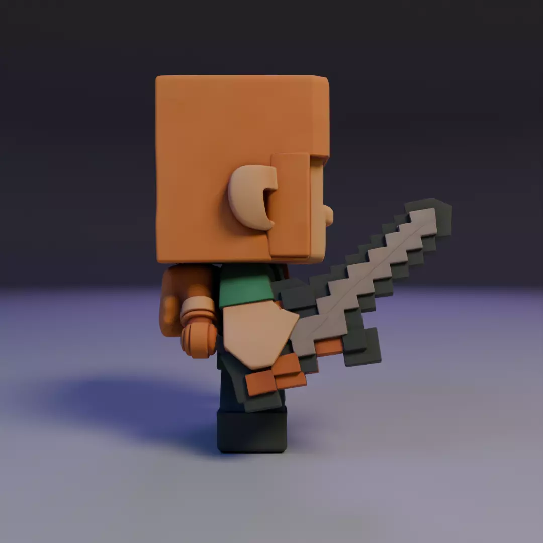 Alex mine 3D print model_3