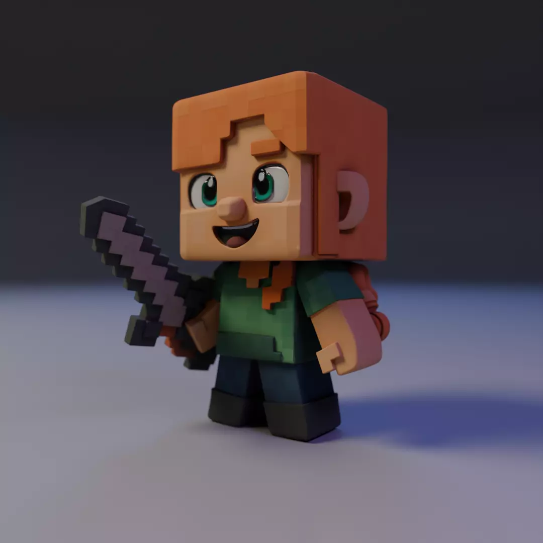Alex mine 3D print model_7
