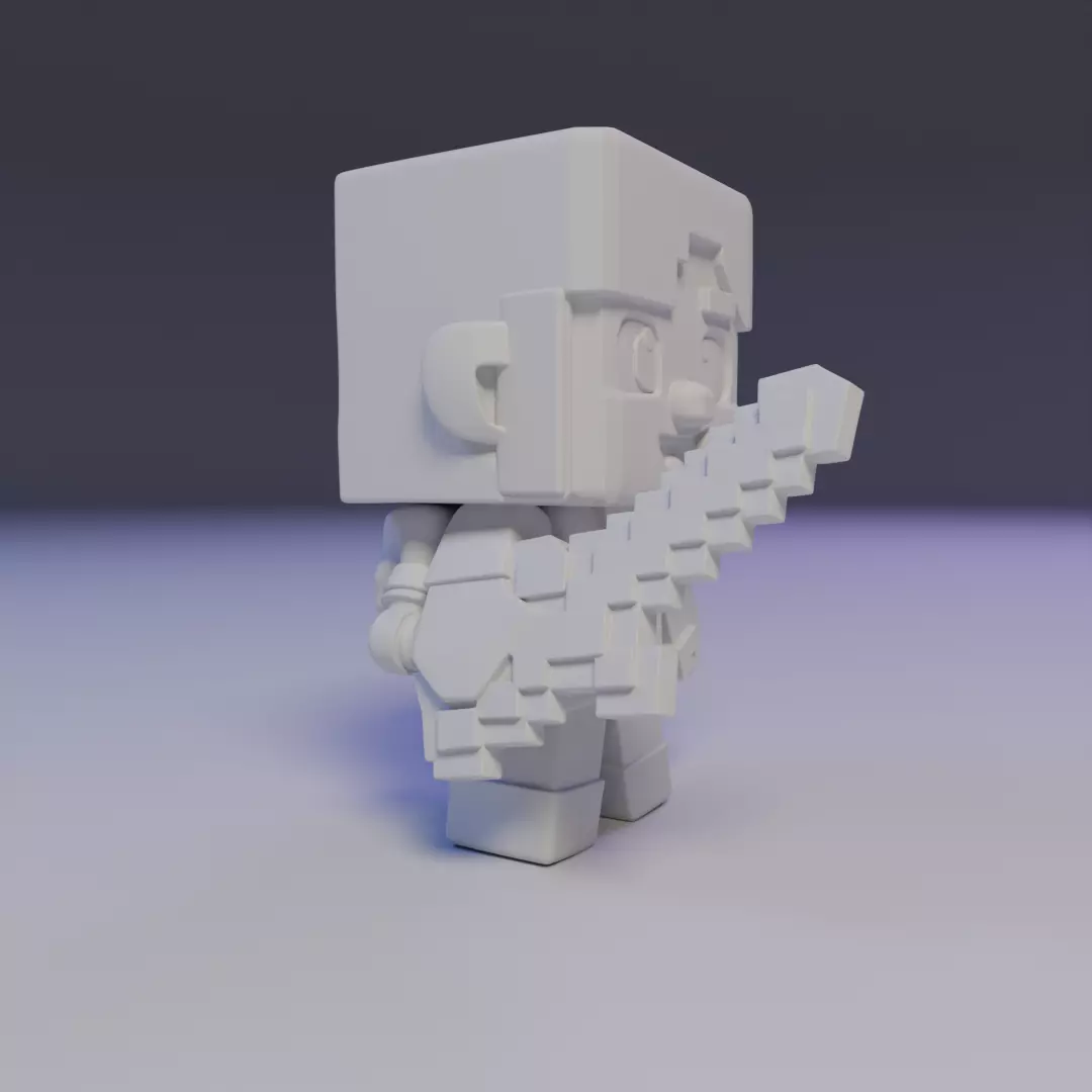 Alex mine 3D print model_12