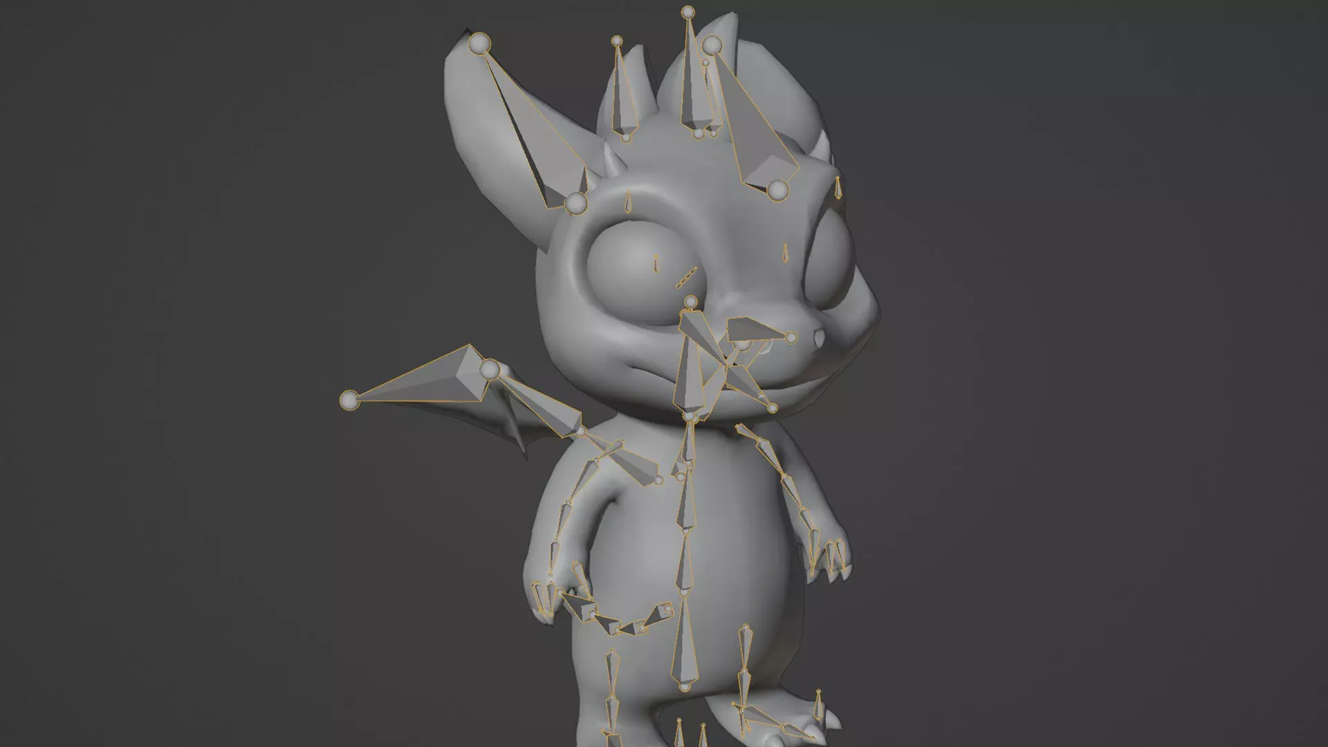 Pink Baby Dragon 3D Character with Audio Unity and Unreal Ready Low-poly 3D model_24