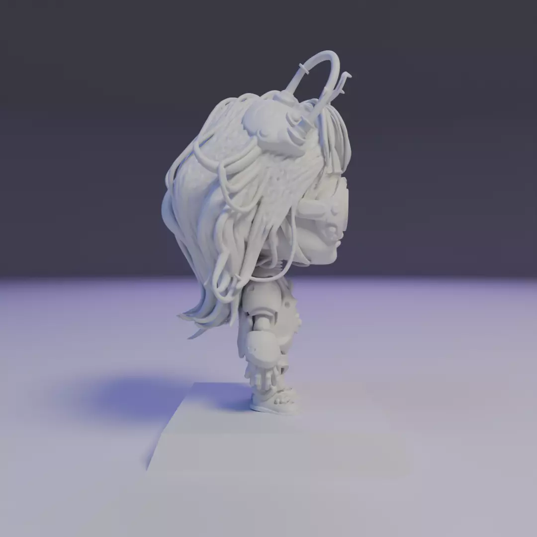 baby cyberpunk 3D print model_3