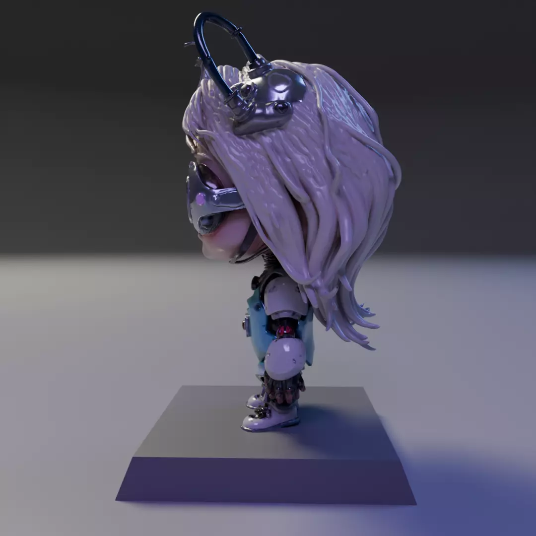 baby cyberpunk 3D print model_6