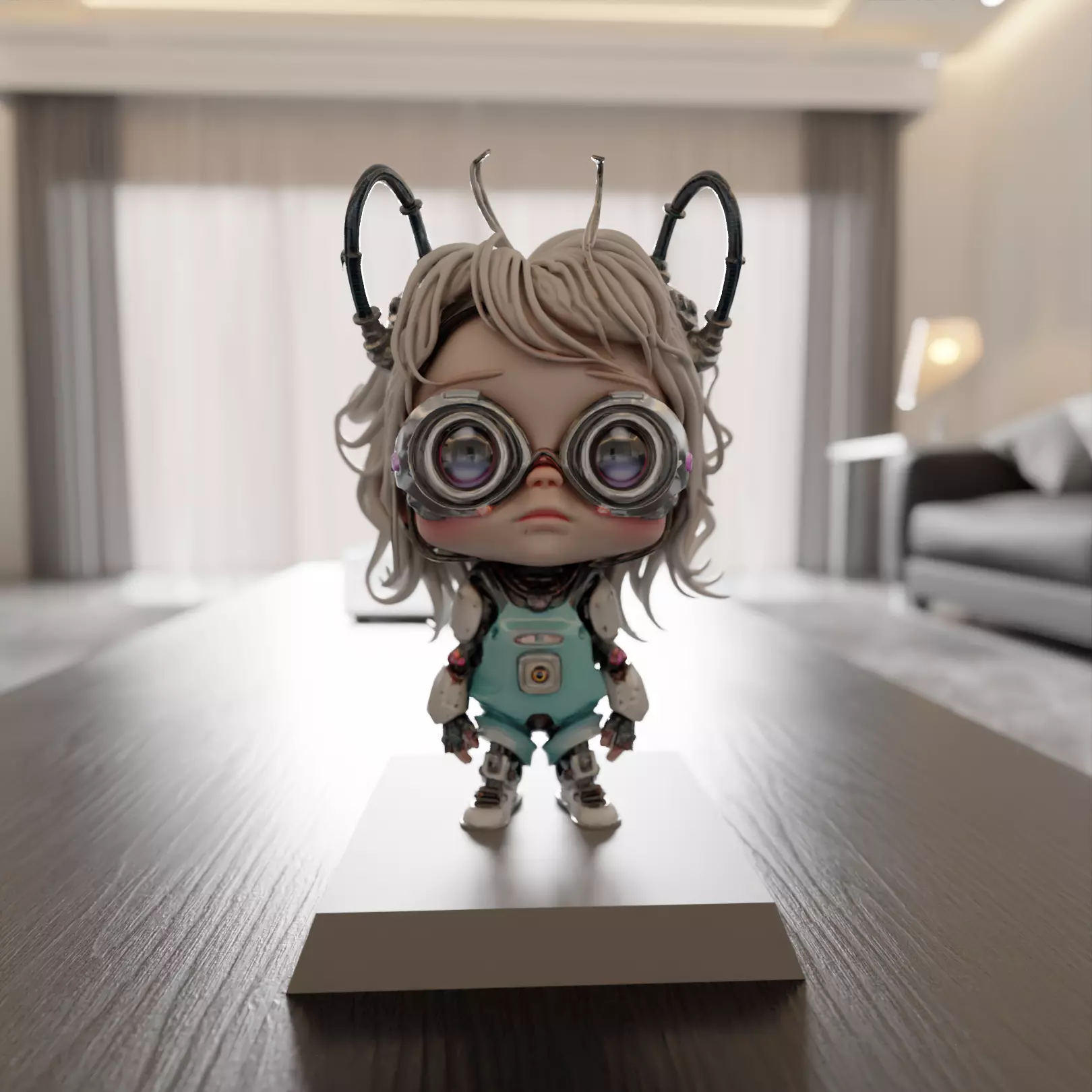 baby cyberpunk 3D print model_0