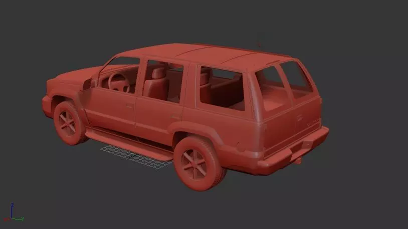 Cadillac Escalade Mk1 GMT400 1999 3D print model_2