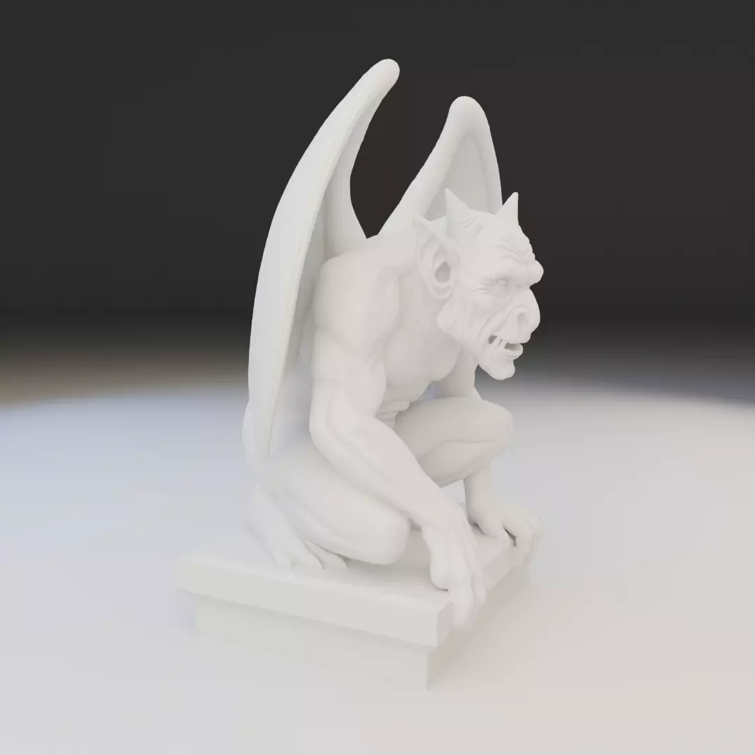 Gargoyle 3D print model_12
