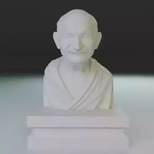 Mahatma Gandhi bust 3D print model