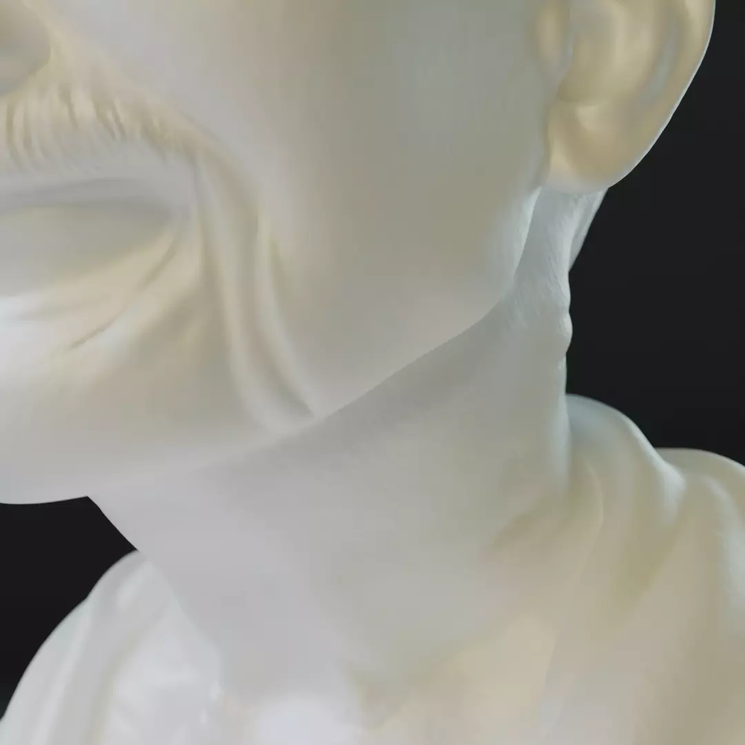 Mahatma Gandhi bust 3D print model_20