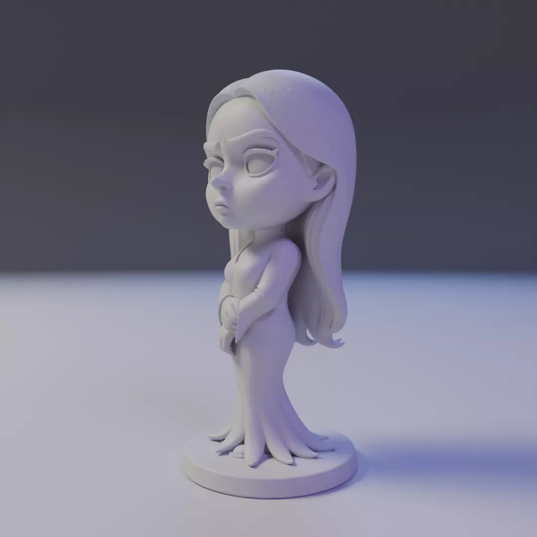 Morticia Addams 3D print model_13