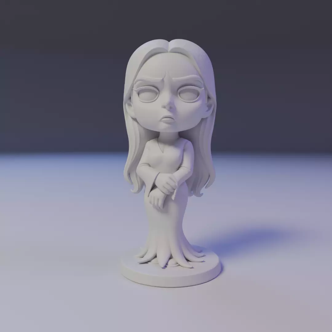 Morticia Addams 3D print model_15