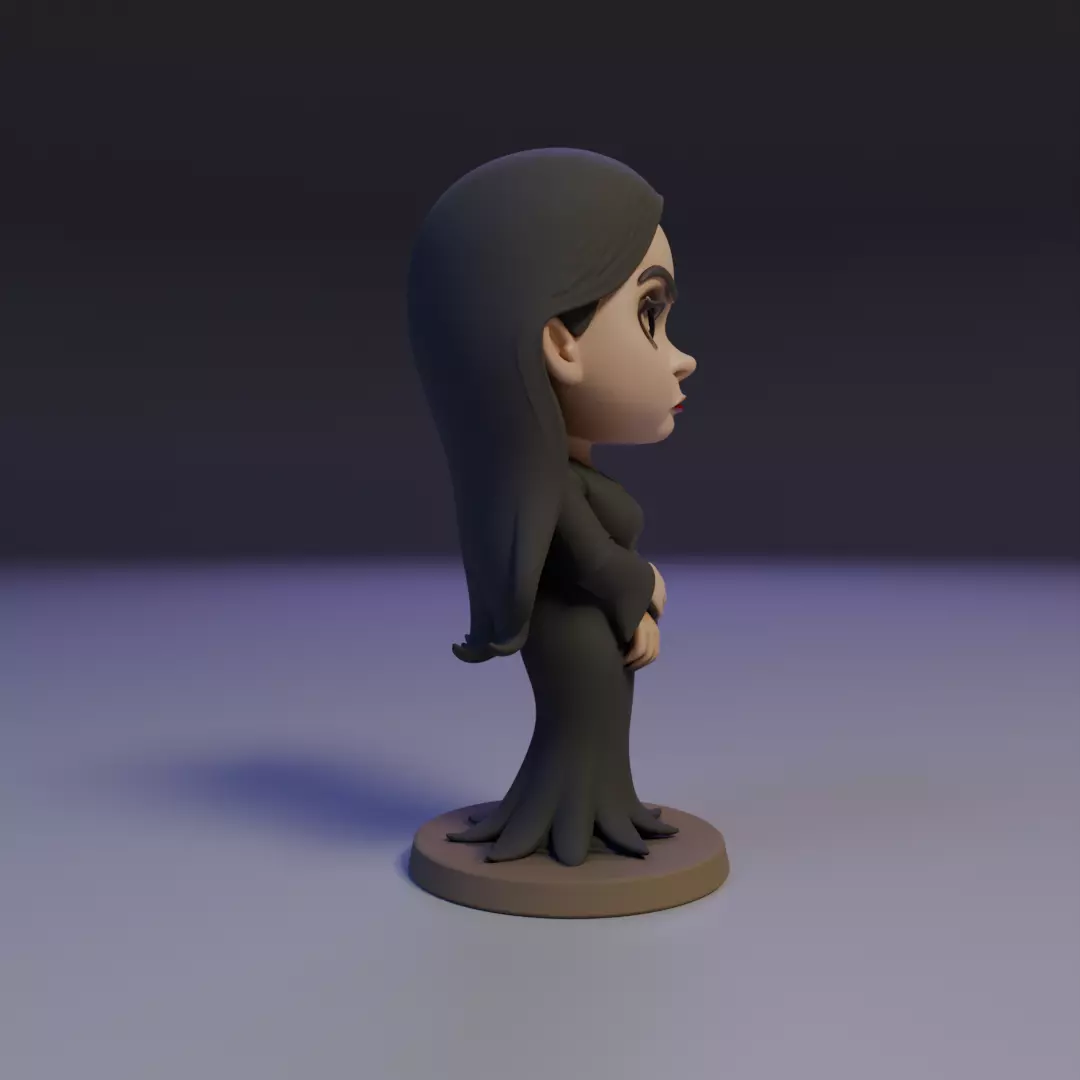 Morticia Addams 3D print model_4