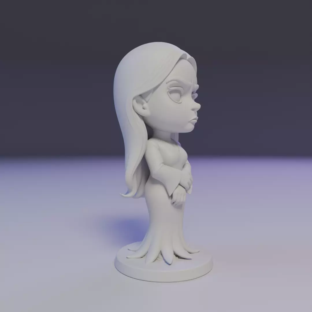 Morticia Addams 3D print model_11