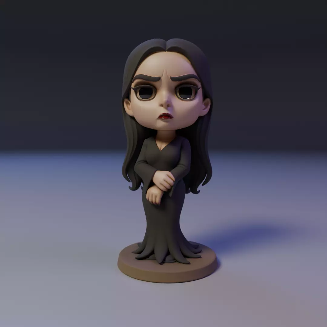 Morticia Addams 3D print model_16