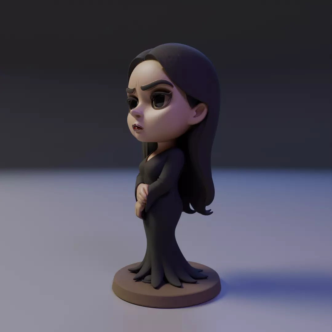 Morticia Addams 3D print model_14