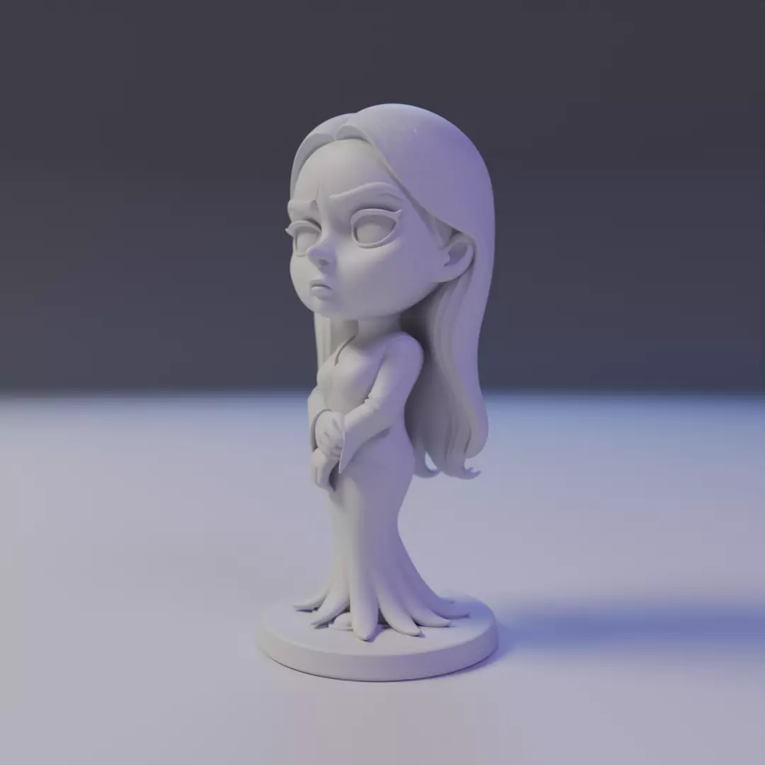 Morticia Addams 3D print model_7