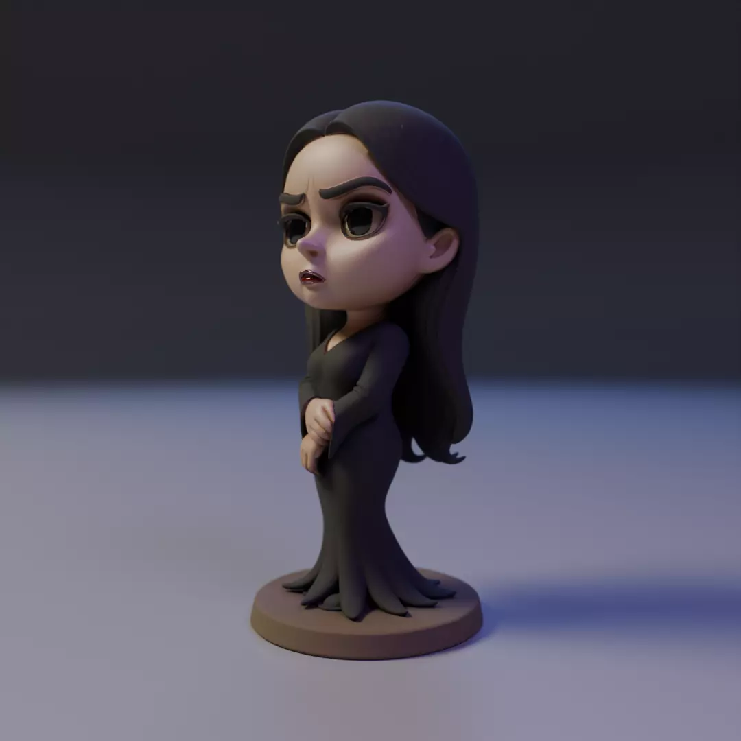 Morticia Addams 3D print model_8