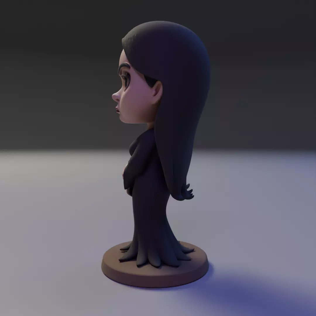 Morticia Addams 3D print model_6