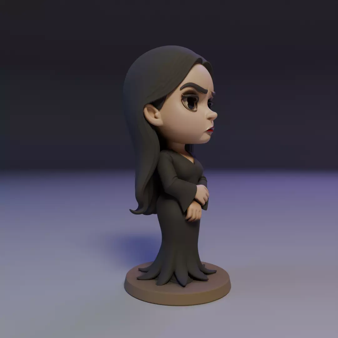Morticia Addams 3D print model_12