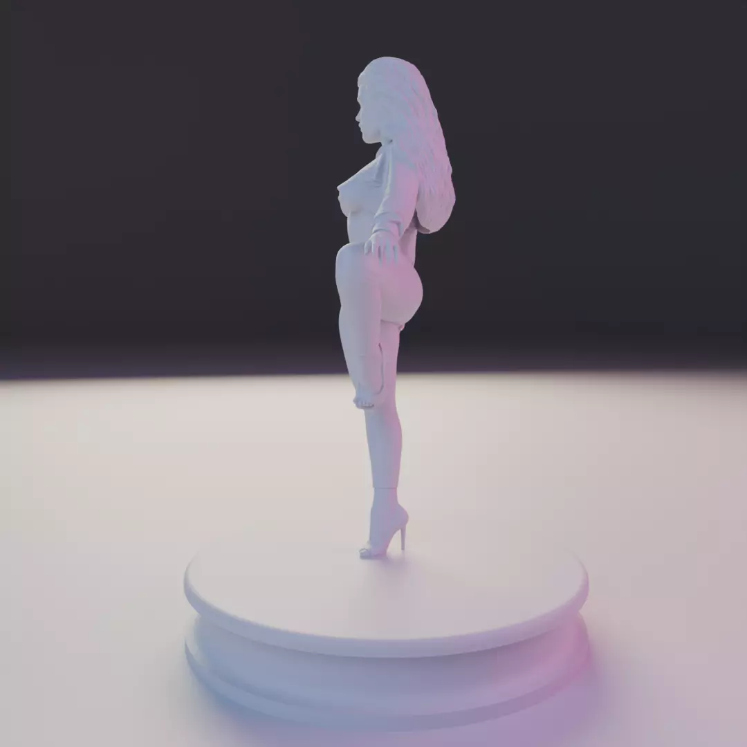 pin-up sexy girl 3D print model_15