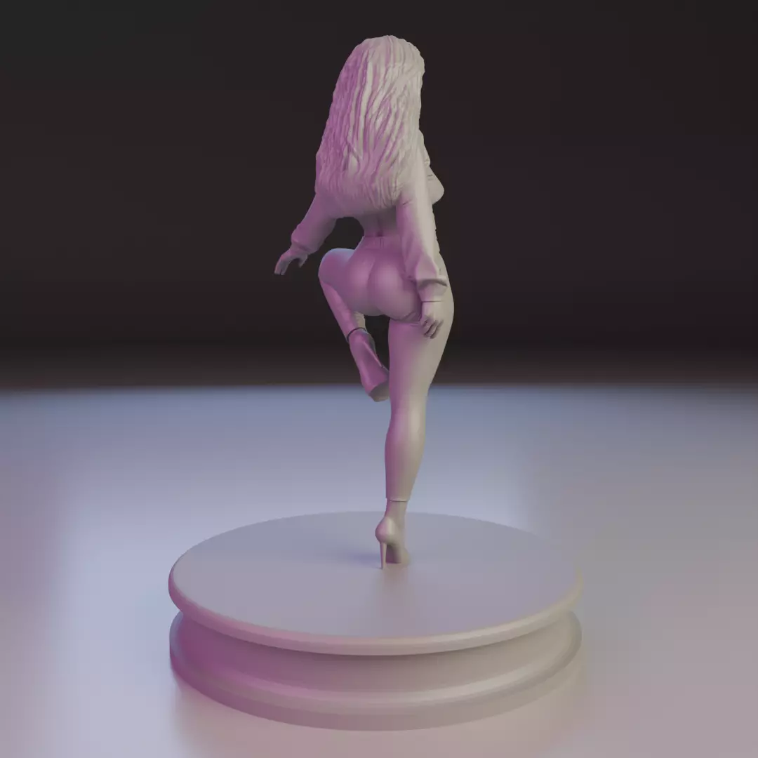pin-up sexy girl 3D print model_11