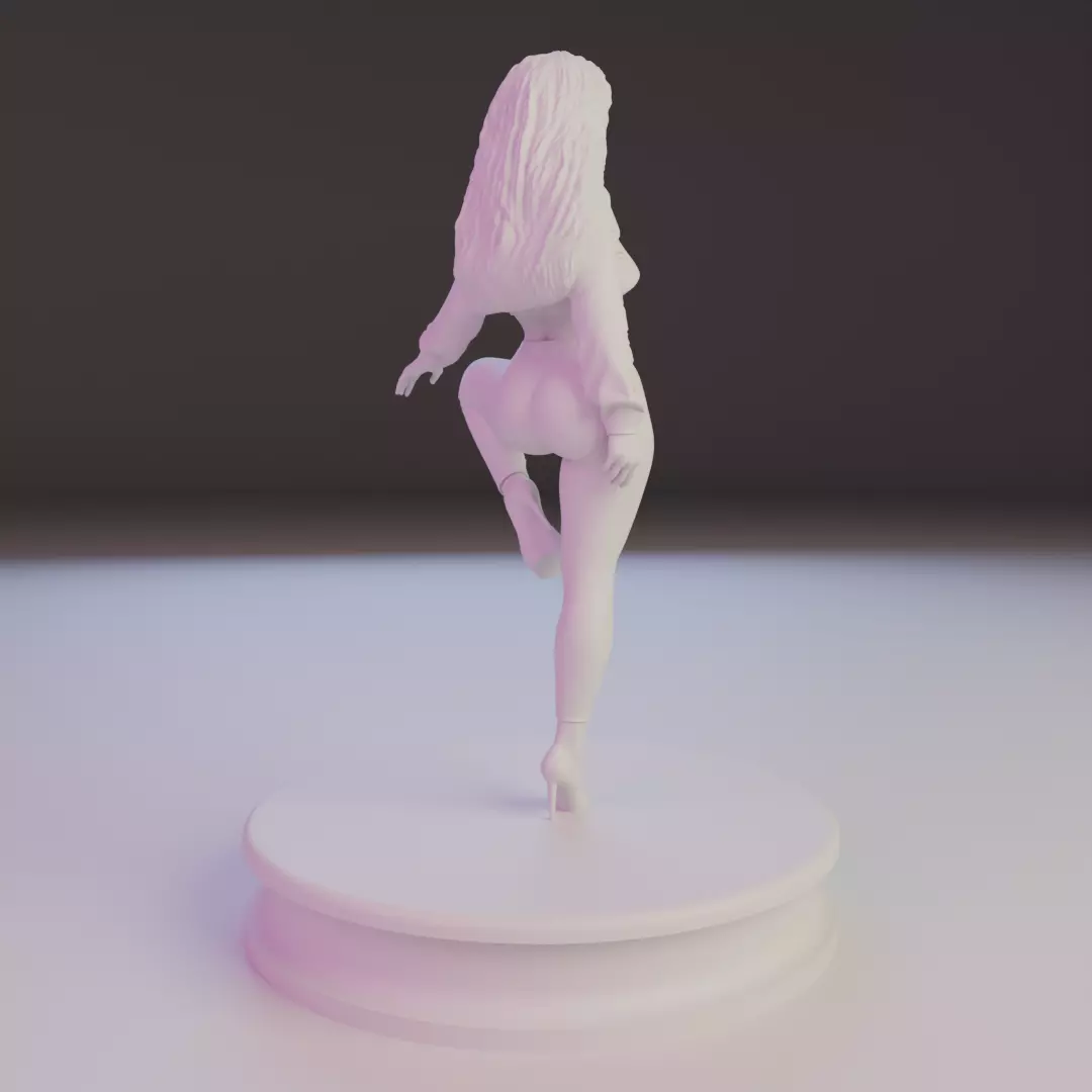 pin-up sexy girl 3D print model_19