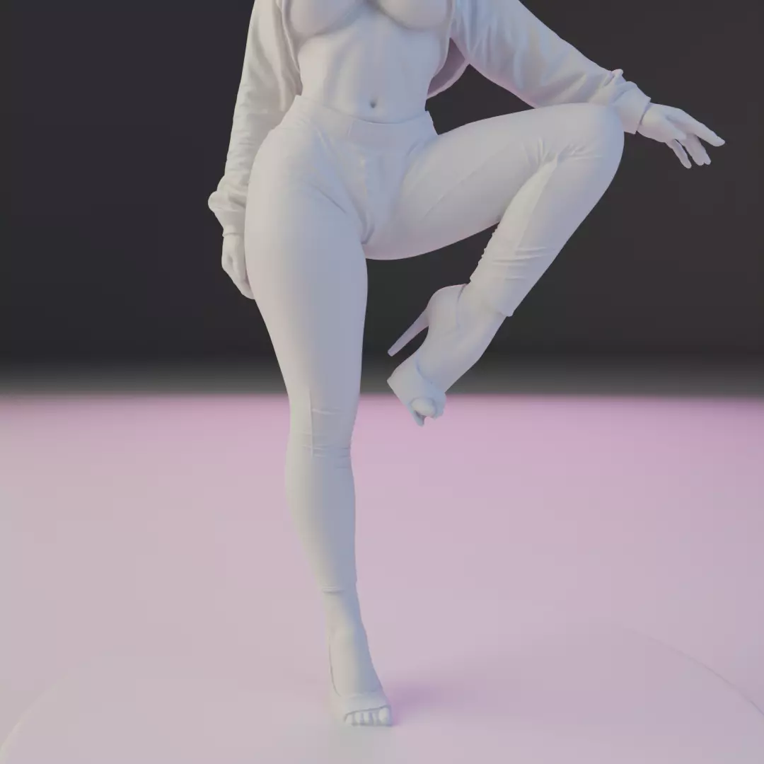 pin-up sexy girl 3D print model_21