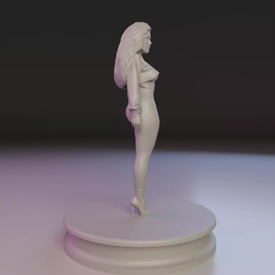 pin-up sexy girl 3D print model_12