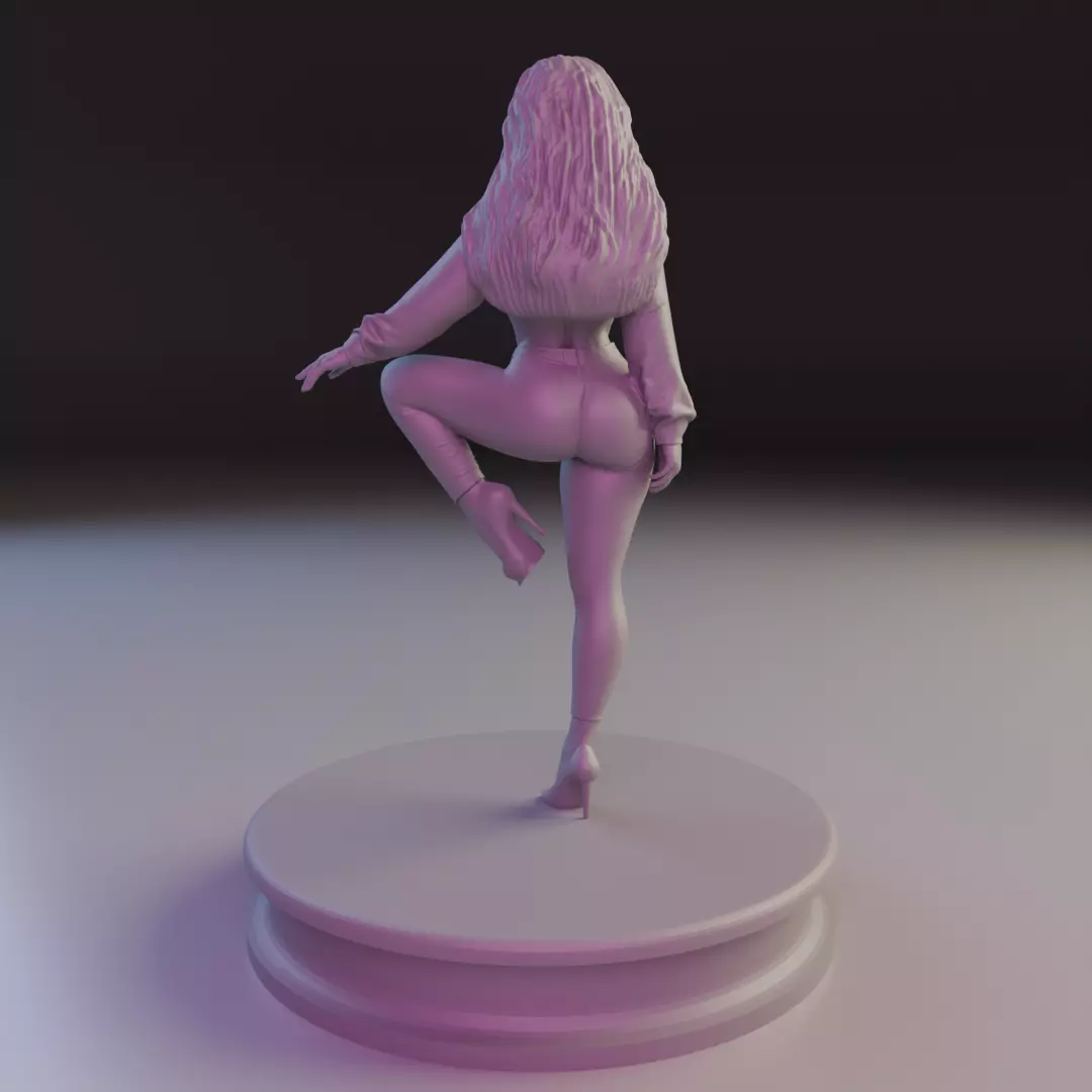 pin-up sexy girl 3D print model_6