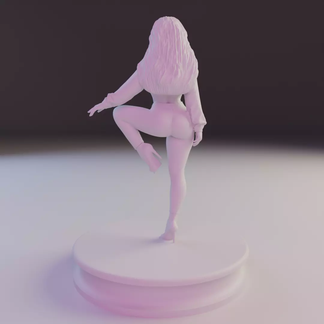 pin-up sexy girl 3D print model_13