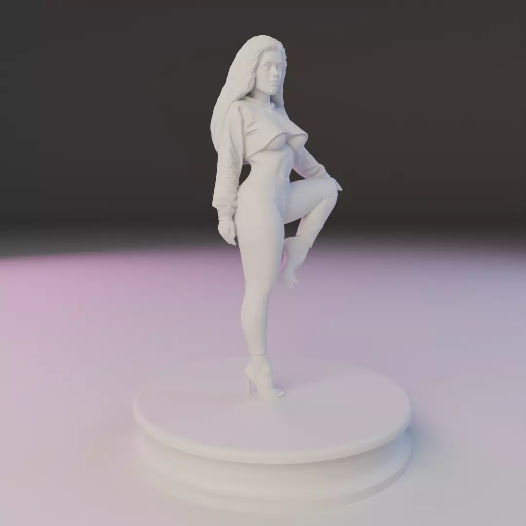 pin-up sexy girl 3D print model_18
