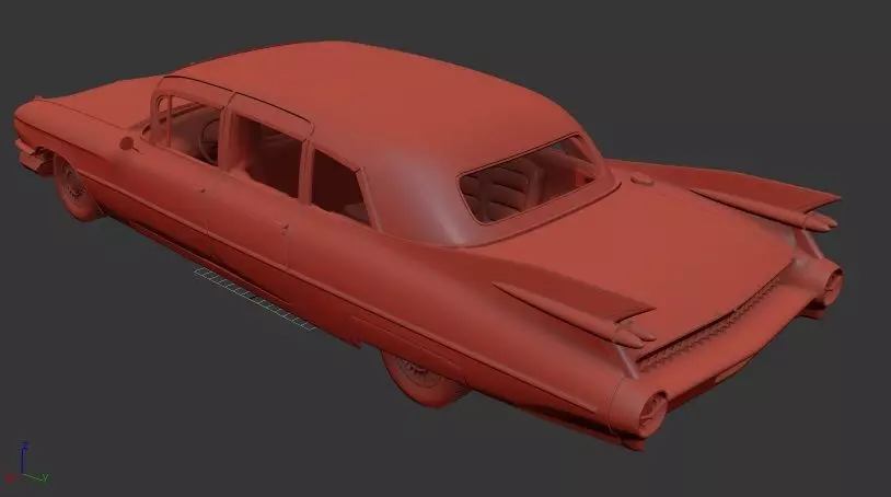Cadillac Fleetwood Mk7 Seventy Five sedan 1959 3D print model_2