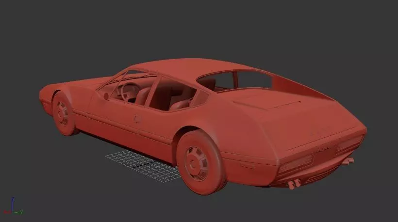 Cadillac NART 1970 3D print model_2