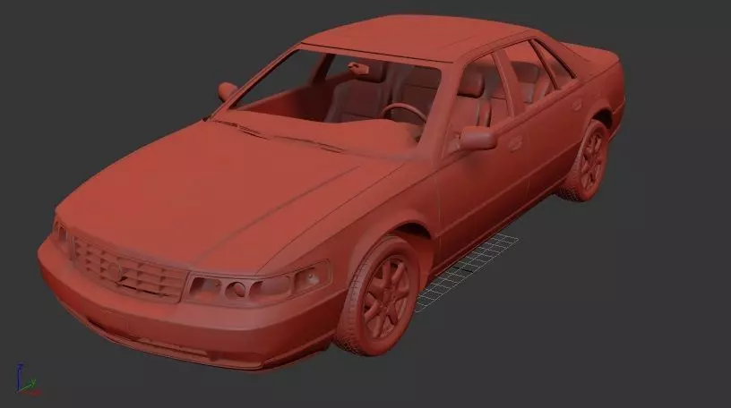 Cadillac Seville Mk5 STS 1998 3D print model_1