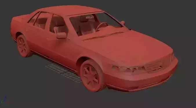 Cadillac Seville Mk5 STS 1998 3D print model