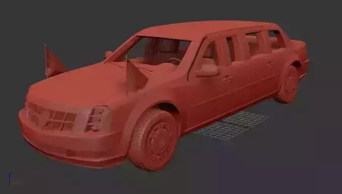 Cadillac US Presidential State Car 2009 3D print model
