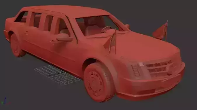 Cadillac US Presidential State Car 2017 3D print model