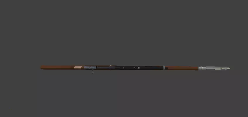 Mauser modelo 1909 Low poly Low-poly 3D model_1