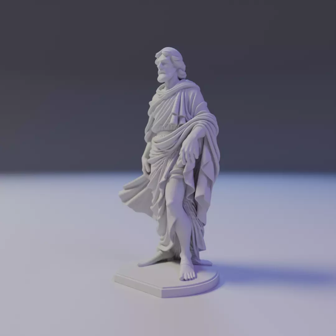 statue 3D print model_7