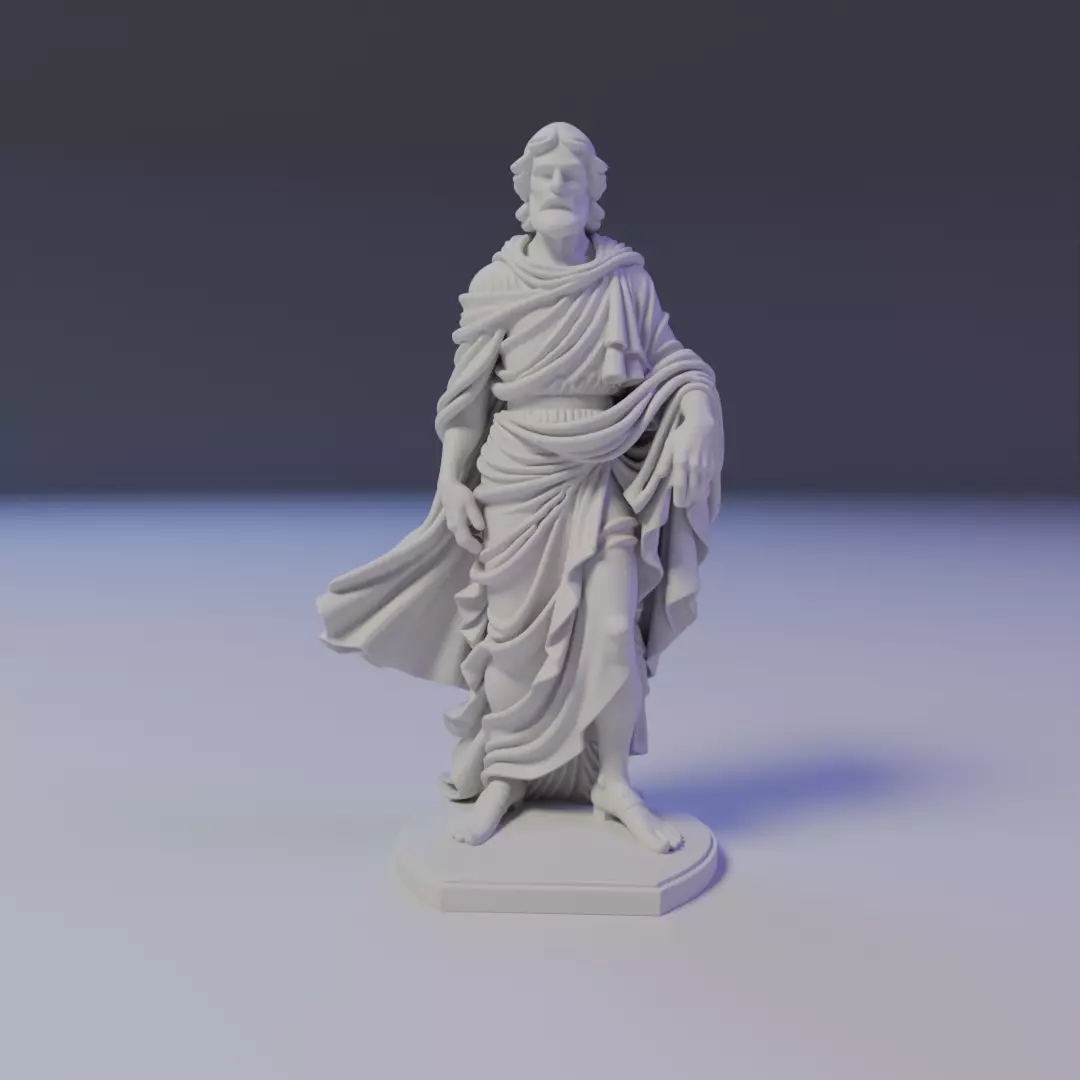 statue 3D print model_15