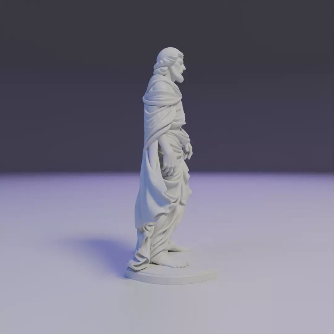 statue 3D print model_3