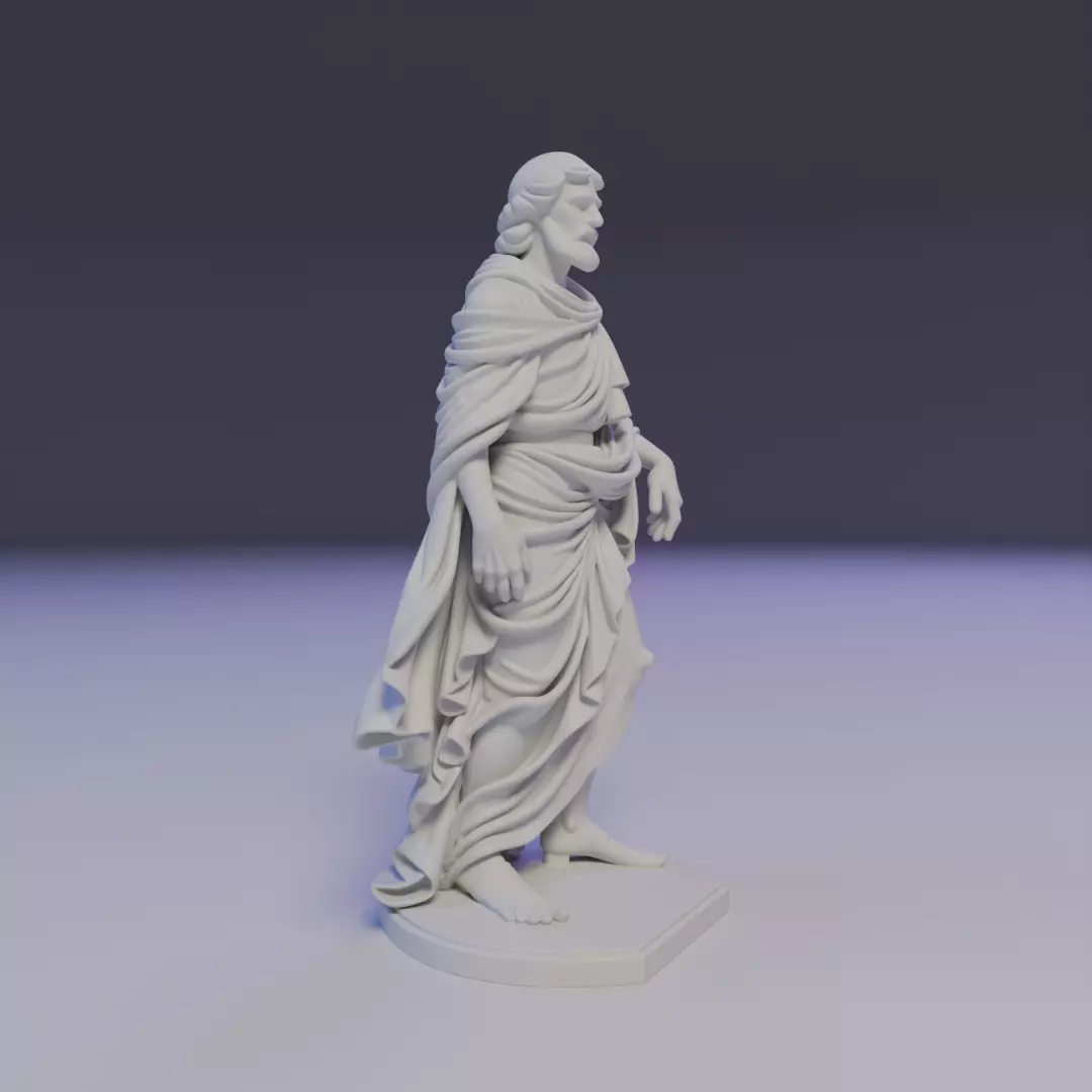 statue 3D print model_11