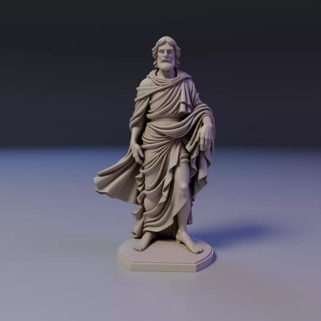 statue 3D print model_16