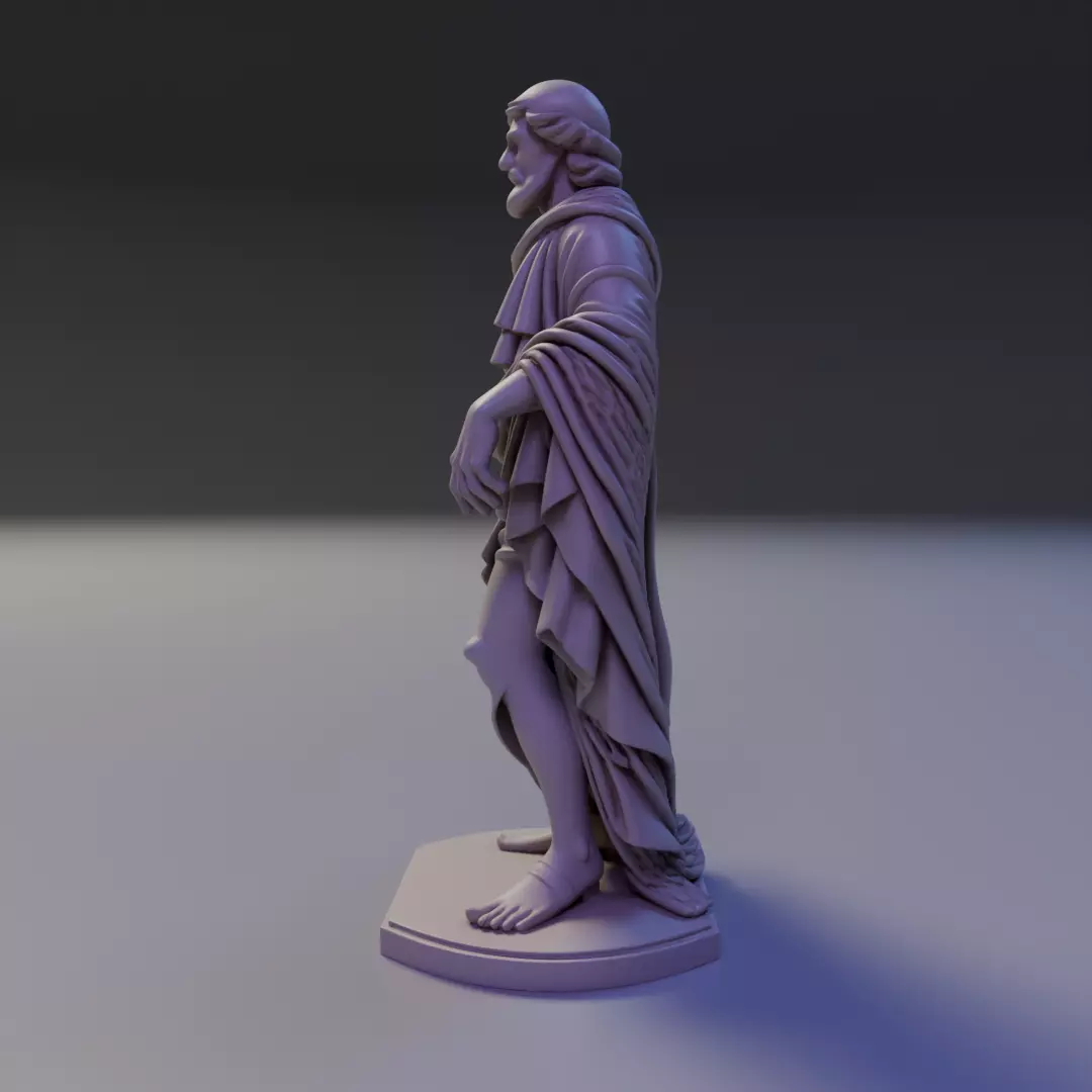 statue 3D print model_6