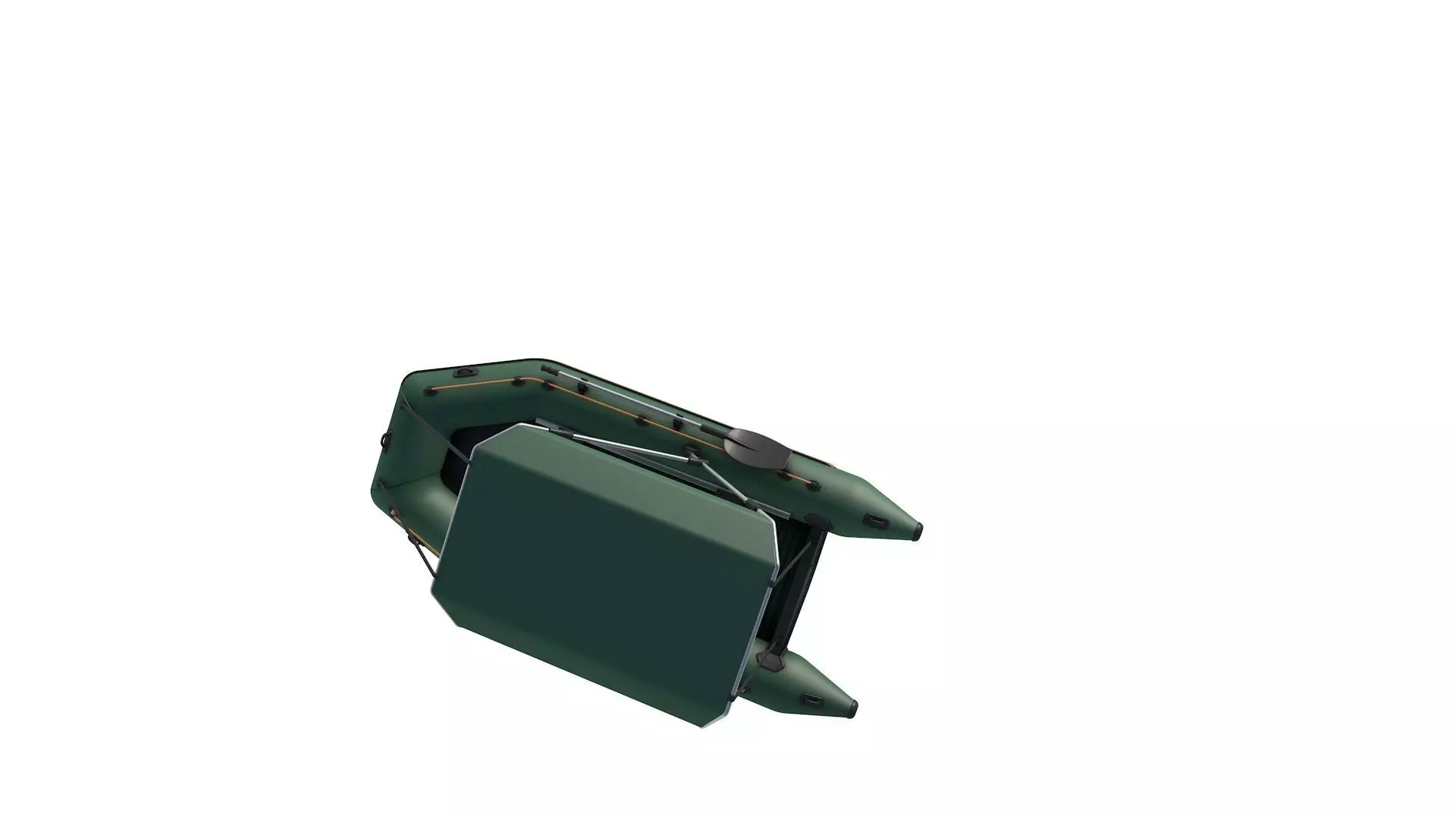 Inflatable fishing boat 3D model_3