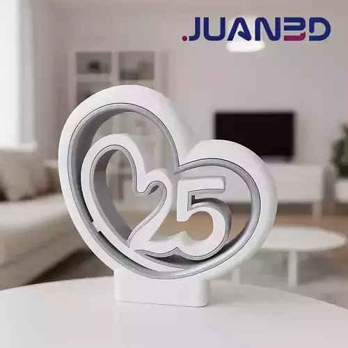 25th Anniversary Trophy Decoration 3D print model